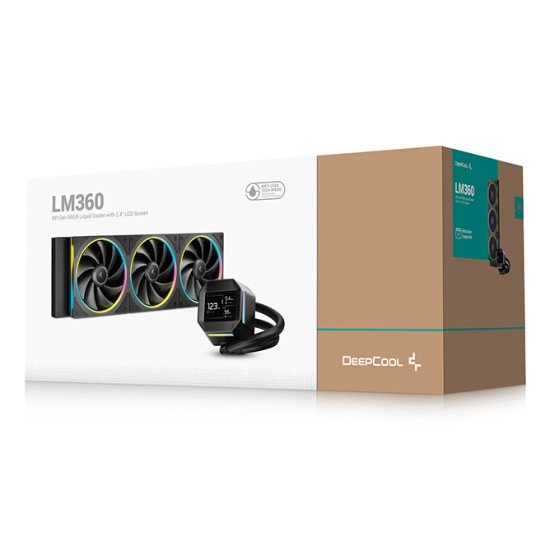 DeepCool LM360 Processeur Kit de refroidissement du liquide 12 cm Noir 1 pièce(s)