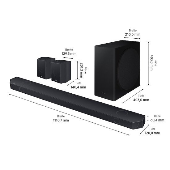 Samsung Q-Soundbar Noir 9.1.4 canaux 540 W