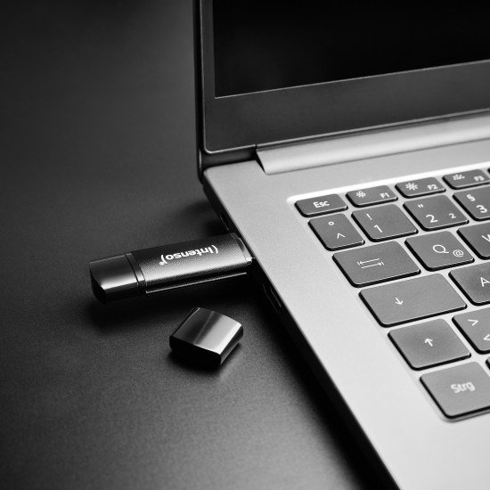 Intenso 3544491 lecteur USB flash 128 Go USB Type-A / USB Type-C 3.2 Gen 1 (3.1 Gen 1) Noir