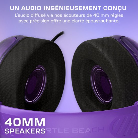 Turtle Beach Airlite Fit Casque Avec fil Arceau Jouer Noir, Violet Turtle Beach Airlite Fit Casque Avec fil Arceau Jouer Noir, Violet