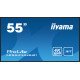 iiyama LE5541UHS-B1 affichage de messages Panneau plat de signalisation numérique 138,7 cm (54.6") LCD 350 cd/m² 4K Ultra HD Noir 18/7