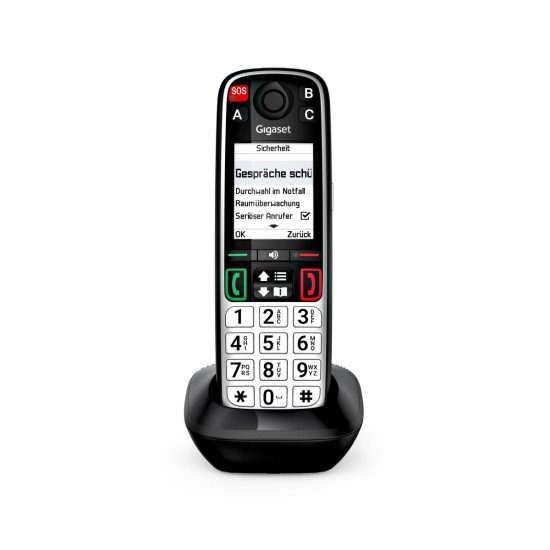 Gigaset EASY 500HX Téléphone analog/dect Identification de l'appelant Noir, Argent