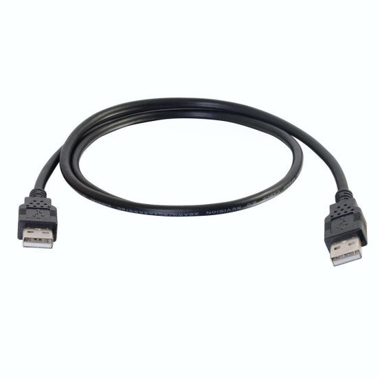 C2G Câble USB 2.0 A mâle vers A mâle de 1 m - Noir