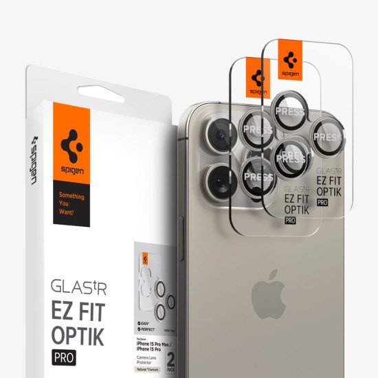 Spigen Optik Pro EZ Fit Protecteur d'objectif caméra Apple 2 pièce(s) Spigen Optik Pro EZ Fit Protecteur d'objectif caméra Apple 2 pièce(s)