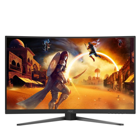 AOC G4 C32G4Z écran PC 80 cm (31.5") 1920 x 1080 pixels Full HD LCD Noir, Rouge