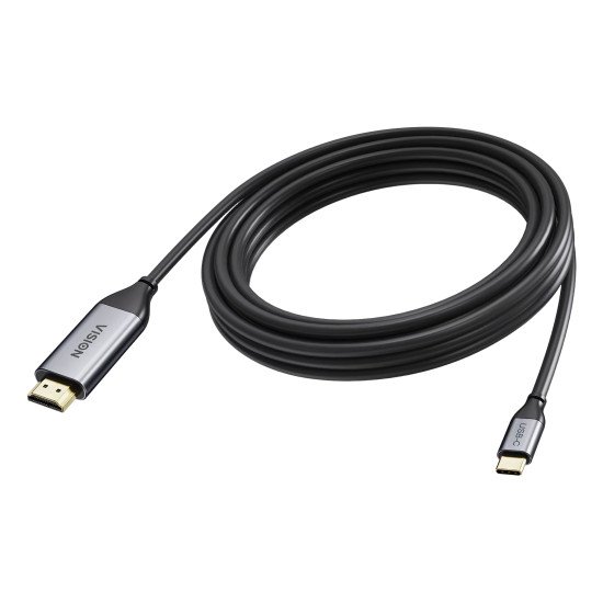 Vision TC 5MUSBCHDMI/BL câble vidéo et adaptateur 5 m USB Type-C HDMI Type A (Standard) Noir