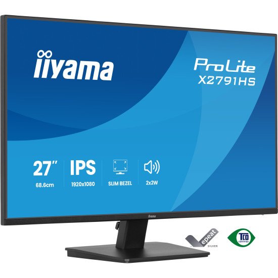 iiyama ProLite X2791HS-B1 écran PC 68,6 cm (27") 1920 x 1080 pixels Full HD LED Noir