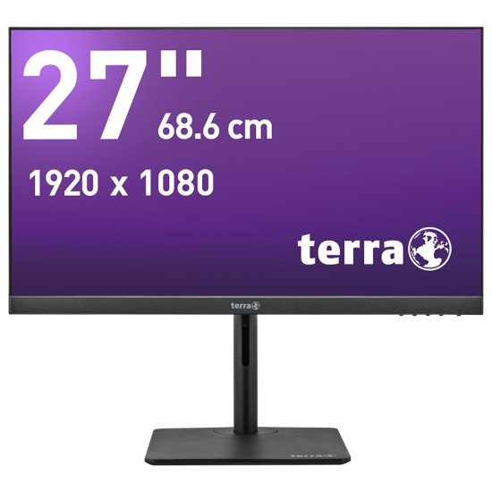 TERRA LCD/LED 2727W HA IPS V3 black HDMI/DP/USB-C, GREENLINE PLUS écran PC 68,6 cm (27") Full HD Noir