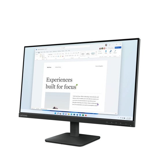 Lenovo L24-4e écran PC 60,5 cm (23.8") 1920 x 1080 pixels Full HD LCD Noir