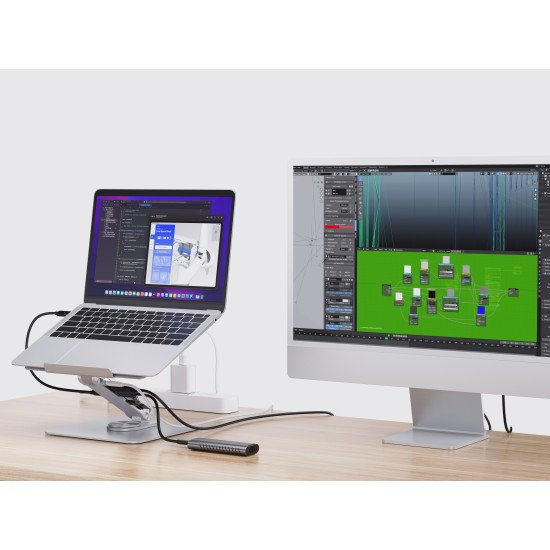 Conceptronic DONN27G Support de livres Supports de Laptop Argent