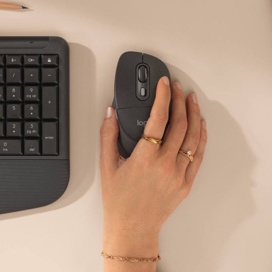 Logitech Signature Comfort Plus M850 L souris Universel Droitier RF sans fil + Bluetooth Optique 4000 DPI