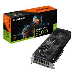 GIGABYTE GeForce RTX 5070 WINDFORCE SFF 12G Carte graphique - 12 Go GDDR7, 192 bits, PCI-E 5.0, Fréquence du cœur 2512 MHz, 3 x DP 2.1b, 1 x HDMI 2.1b, DLSS 4, GV-N5070WF3-12GD GIGABYTE GeForce RTX 5070 WINDFORCE SFF 12G Carte graphique - 12 Go GDDR7, 192 bits, PCI-E 5.0, Fréquence du cœur 2512 MHz, 3 x DP 2.1b, 1 x HDMI 2.1b, DLSS 4, GV-N5070WF3-12GD