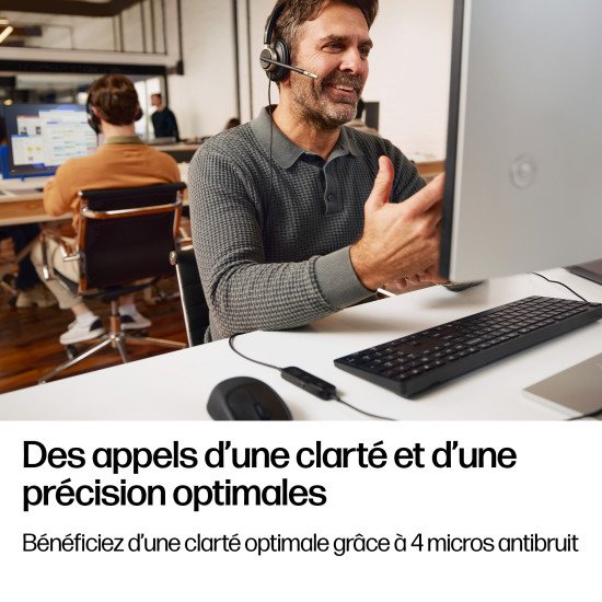 HP Poly Micro-casque filaire USB binaural Mission 825