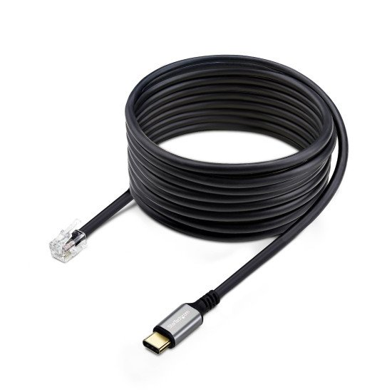 StarTech.com Adaptateur USB-C vers RJ9 pour Combiné Téléphonique de Bureau ou Casque Filaire/Sans Fil, Utilise le Matériel Fixe Existant, 1,8m, pour Ordinateur Portable/de Bureau/Mobile StarTech.com Adaptateur USB-C vers RJ9 pour Combiné Téléphonique de Bureau ou Casque Filaire/Sans Fil, Utilise le Matériel Fixe Existant, 1,8m, pour Ordinateur Portable/de Bureau/Mobile