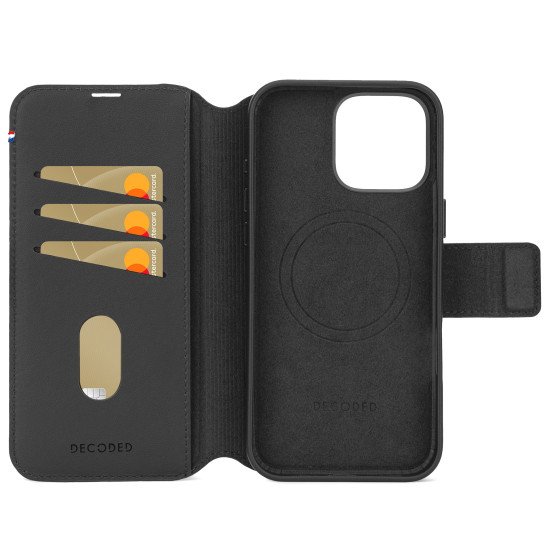 Decoded Leather Detachable Wallet coque de protection pour téléphones portables 17,5 cm (6.9") Étui avec portefeuille Noir