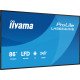 iiyama LH8664UHS-B3AG Écran d'affichage dynamique Écran plat de signalisation numérique 2,17 m (85.6") Wifi 450 cd/m² 4K Ultra HD Noir Intégré dans le processeur Android 24/7