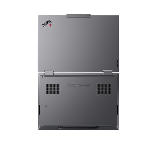 Lenovo ThinkPad X1 2-in-1 Gen 11 Aura Edition Copilot+ PC Intel Core Ultra 7 355 Hybride (2-en-1) 35,6 cm (14") Écran tactile WUXGA 32 Go LPDDR5x-SDRAM 1 To SSD Wi-Fi 7 (802.11be) Windows 11 Pro Belge Gris