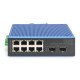 Digitus Commutateur Fast Ethernet industriel 8+2 ports