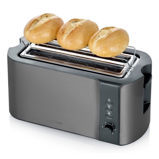 Severin AT 9341 grille-pain 4 part(s) 1400 W Noir, Acier brossé, Acier inoxydable Severin AT 9341 grille-pain 4 part(s) 1400 W Noir, Acier brossé, Acier inoxydable