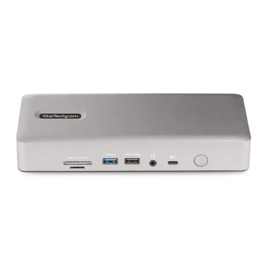 StarTech.com Station d'Accueil Thunderbolt 4 pour Écrans Multiples, Docking Station/Dock pour Quadruples/Triples/Doubles Écrans - 2x HDMI/2x DisplayPort, Hub 7x USB, Ethernet 2.5Gb, Power Delivery 98W StarTech.com Station d'Accueil Thunderbolt 4 pour Écrans Multiples, Docking Station/Dock pour Quadruples/Triples/Doubles Écrans - 2x HDMI/2x DisplayPort, Hub 7x USB, Ethernet 2.5Gb, Power Delivery 98W
