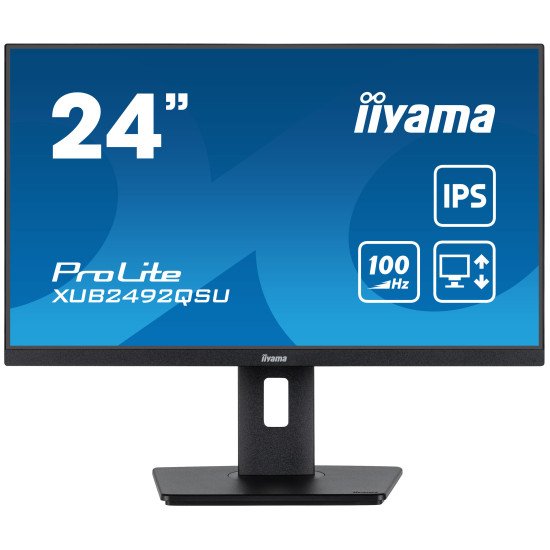 iiyama ProLite XUB2492QSU-B1 écran PC 60,5 cm (23.8") 2560 x 1440 pixels Wide Quad HD LED Noir