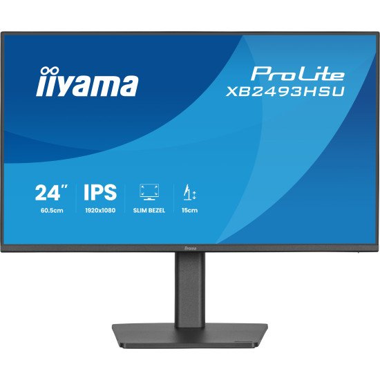 iiyama ProLite XB2493HSU-B1 écran PC 60,5 cm (23.8") 1920 x 1080 pixels Full HD LED Noir
