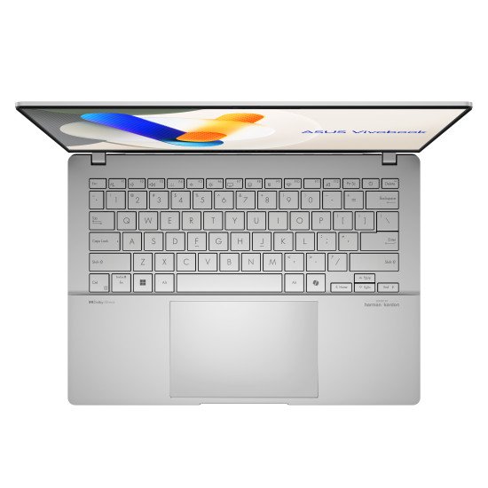 ASUS Vivobook S 14 OLED M5406UA-PP010W AMD Ryzen™ 9 8945HS Ordinateur portable 35,6 cm (14") WQXGA+ 32 Go LPDDR5x-SDRAM 1 To SSD Wi-Fi 6E (802.11ax) Windows 11 Home Allemand Argent ASUS Vivobook S 14 OLED M5406UA-PP010W AMD Ryzen™ 9 8945HS Ordinateur portable 35,6 cm (14") WQXGA+ 32 Go LPDDR5x-SDRAM 1 To SSD Wi-Fi 6E (802.11ax) Windows 11 Home Allemand Argent