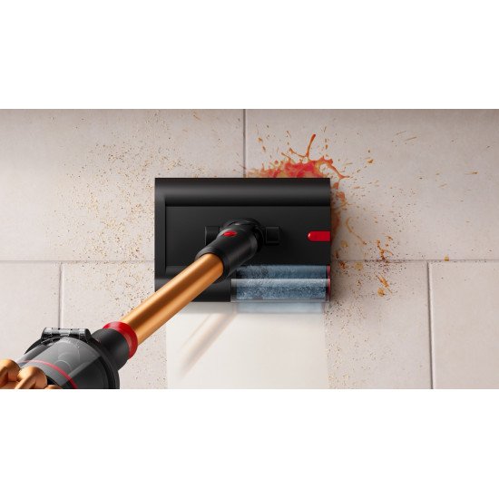 Dyson V16 Piston Animal Submarine Aspirateur balai 3-en-1 Batterie Sec&humide HEPA Sans sac 1,3 L 900 W Noir, Cuivre