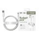 PanzerGlass empower™ by ® Racing 60W USB-A to USB-C Cable | USB 2.0 | 1.2M | Silver White câble USB Blanc