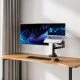 ACT Bras pour moniteur et ordinateur portable office premium, avec vérin à gaz, monté sur poteau ACT Bras pour moniteur et ordinateur portable office premium, avec vérin à gaz, monté sur poteau