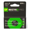 GP Batteries ReCyko Pro GPRCP80AAA174C4 pile domestique Batterie rechargeable AAA Hybrides nickel-métal (NiMH)