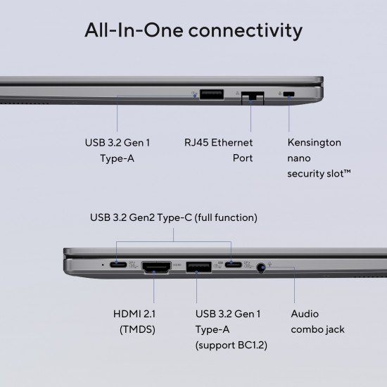 ASUS ExpertBook P3 P3605CVA-MB0170X Intel® Core™ i7 i7-13620H Ordinateur portable 40,6 cm (16") WUXGA 32 Go DDR5-SDRAM 1 To SSD Wi-Fi 6 (802.11ax) Windows 11 Pro US International Gris