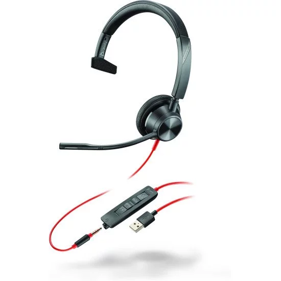 POLY Blackwire 3315 USB-A + 3.5mm Mono Headset POLY Blackwire 3315 USB-A + 3.5mm Mono Headset