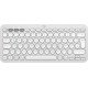 Logitech Pebble Keys 2 K380s clavier RF sans fil + Bluetooth QWERTZ Allemand Blanc