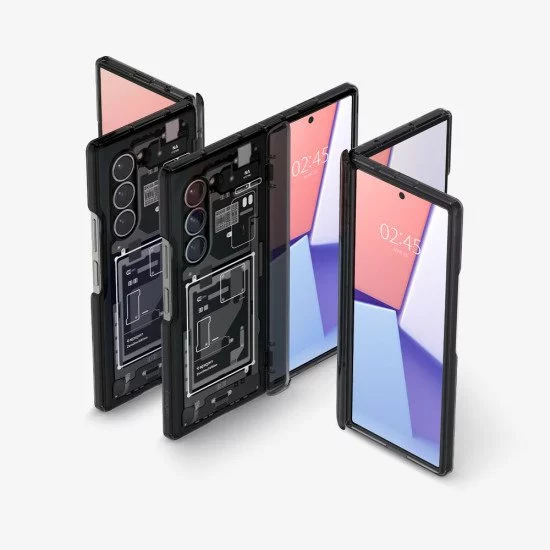 Spigen Ultra Hybrid Pro Zero One coque de protection pour téléphones portables 19,3 cm (7.6") Housse Noir, Gris Spigen Ultra Hybrid Pro Zero One coque de protection pour téléphones portables 19,3 cm (7.6") Housse Noir, Gris