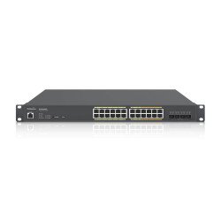 EnGenius ECS2528FP commutateur réseau Géré L2+ Gigabit Ethernet (10/100/1000) Connexion Ethernet POE Noir