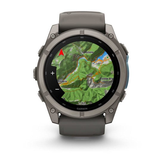 Garmin fēnix 9 3,56 cm (1.4") AMOLED 51 mm Numérique 454 x 454 pixels Écran tactile Titane Wifi GPS (satellite)