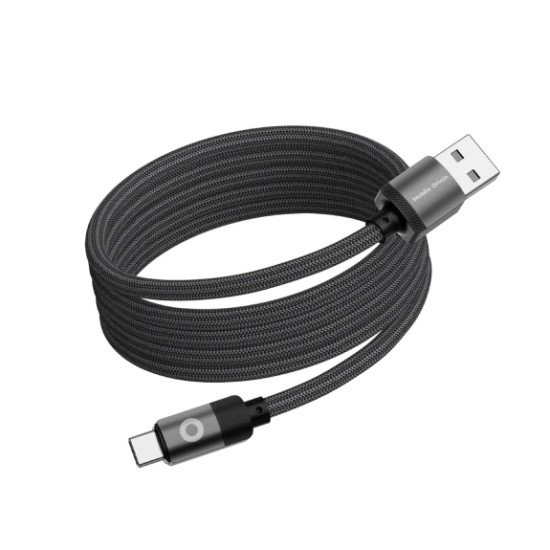 Mobile Origin MC2-USBA-1M-BLK câble USB USB 2.0 USB C 0,48 Gbit/s Noir