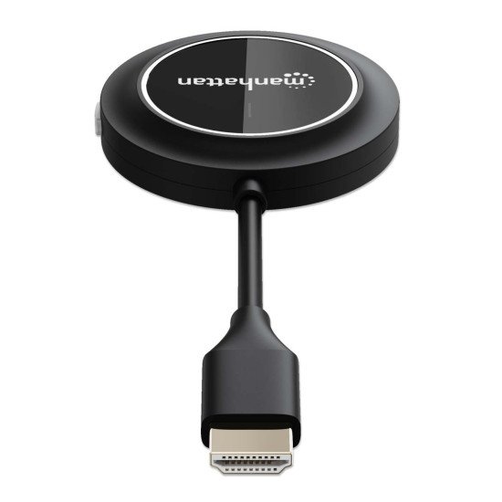 Manhattan Adaptateur sans fil HDMI 1080p avec émetteur HDMI, dongle pour diffusion vidéo sans fil depuis un appareil HDMI vers un téléviseur ou un projecteur HDMI, nécessite le récepteur du kit de présentation sans fil HDMI n° 208420, noir