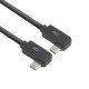 ACT Câble USB 3.0 10 Gbit/s 60 W USB Type-C® (coudé à gauche/droite) vers USB Type-C® (coudé à gauche/droite), 2 mètres