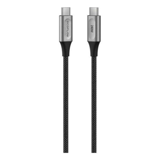 EcoFlow Rapid Pro câble USB 1,8 m USB C Noir