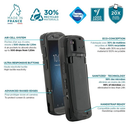 Mobilis PROTECH coque de protection pour téléphones portables 15,2 cm (6") Noir