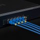 StarTech.com Câble Ethernet CAT6a Ultrafin Bleu de 15cm, Sans Accroc, FTP, Fil de Cuivre Nu Pur, Cordon Patch Réseau RJ45 fin 34AWG, Testé par Fluke Channel