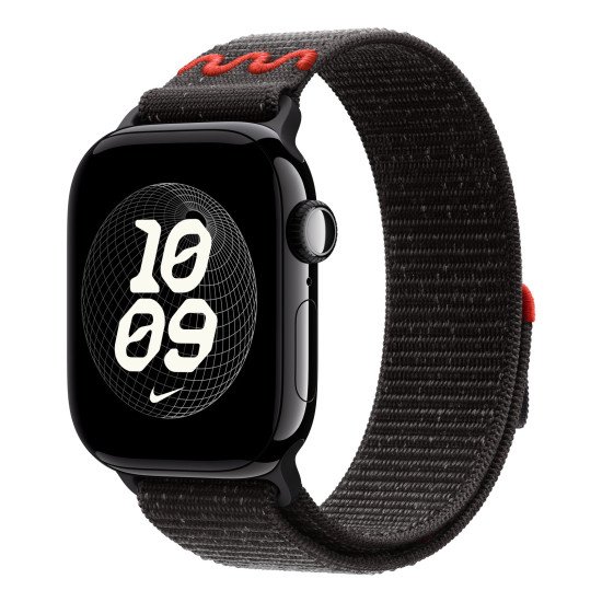 Apple Nike Sport Loop Bande Noir Nylon, Polyester recyclé, Spandex Apple Nike Sport Loop Bande Noir Nylon, Polyester recyclé, Spandex