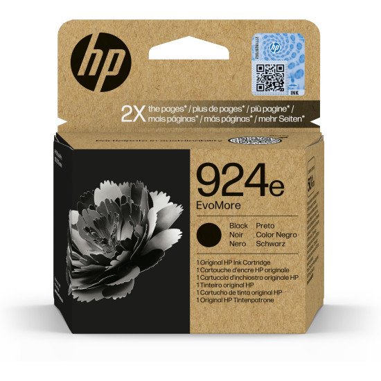 HP 924e Cartouche d'encre authentique Noir EvoMore HP 924e Cartouche d'encre authentique Noir EvoMore