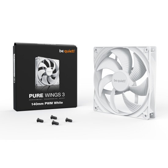 be quiet! Pure Wings 3 140mm PWM White Boitier PC Ventilateur 14 cm Blanc 1 pièce(s)