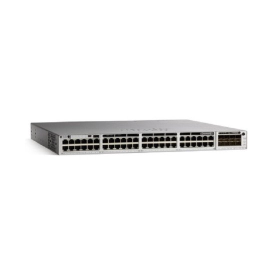 Cisco Catalyst C9300-48UXM-E commutateur réseau Géré L2/L3 10G Ethernet (100/1000/10000) Connexion Ethernet, supportant l'alimentation via ce port (PoE) 1U Gris