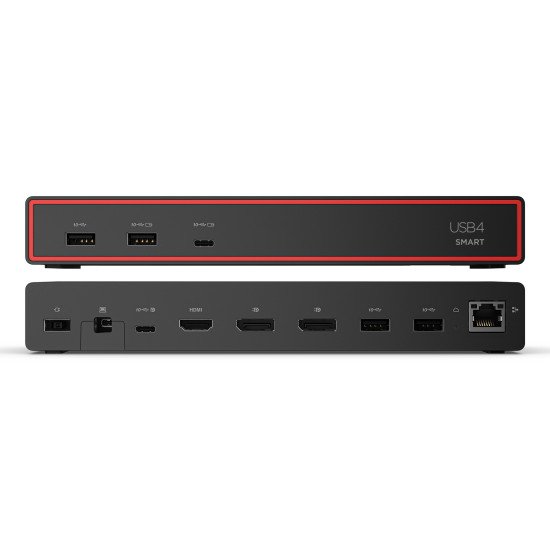 Lenovo ThinkPad USB4 Smart Dock 5500 with 135W Adapter Avec fil Noir