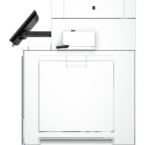 HP Imprimante Color LaserJet Enterprise Flow MFP 5800zf, Impression, copie, scan, fax, Chargeur automatique de documents; Bacs haute capacité en option; Écran tactile; Cartouche TerraJet