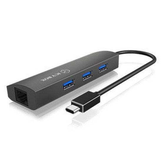 ICY BOX IB-HUB1406-C USB 3.2 Gen 1 (3.1 Gen 1) Type-C 5000 Mbit/s Anthracite